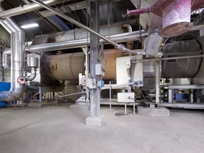 The thermal sludge recycling plant (TVA)