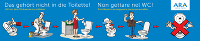 Non getare nel WC!